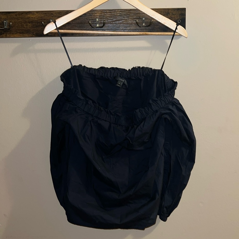 J. Crew Gathered Off-the Shoulder Cotton Blouse